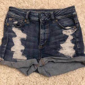 American eagle jean shorts. size 0